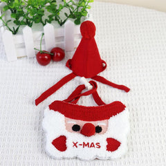 Pet Christmas Hat & Collar Set