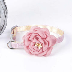 Pet Camellia Flower Collar