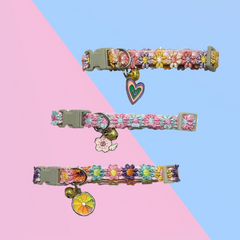 Pet Flower Collars with Bell