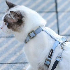 Hoopet Pet Adjustable Harness H Shaped with Leash and Collar
