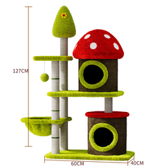Mushroom Cat Tree Plush - 127cm F5