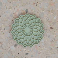 Dexypaws - Enrichment Lick Mat Blooming Blossom Sage Green