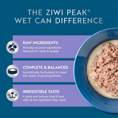 ZIWI Peak Cat Kitten Beef & Mackerel can 3oz