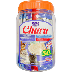 INABA Churu Puree Tuna & Seafood Variety Jar