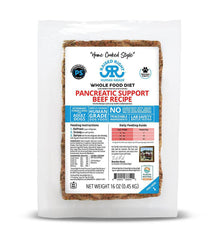 Raised Right - Pancreatic Support Beef Gently Cooked Frozen Dog Recipe