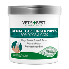 Vet's Best Dental Care Finger Wipes 50ct