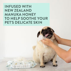 The NZ Natural Pet Food Co - Woof Manuka Honey Dog Wipes