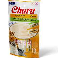 INABA Churu Puree Chicken & Chicken with Scallop Variety Pack