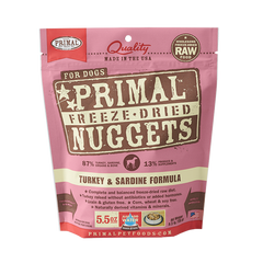 Primal Dog Freeze-Dried Turkey & Sardine Nuggets