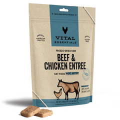 Vital Essentials - Cat Freeze-Dried Beef & Chicken Entree Mini Patties