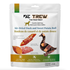 DE TREW Air-Dried Duck & Sweet Potato Rolls Dog Treats  454g