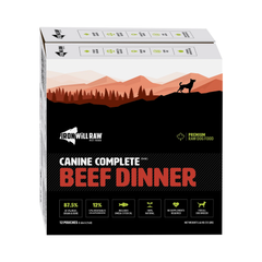 Iron Will Raw - Canine Complete Beef Dinner
