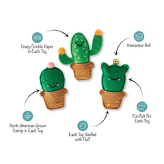 Fringe Studio - Cat-Us Friends 3pc Felt Cat Toy Set