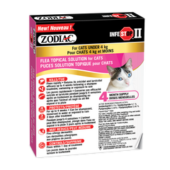 Zodiac Infestop II Topical Cats under 4kg