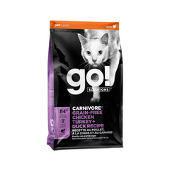 Go! Solutions Cat Carnivore Grain-Free Chicken, Turkey + Duck Recipe