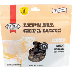 Primal Dog Dehydrated Treats Let's All Get A Lung Beef