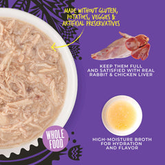 Tiki Cat After Dark Shreds Rabbit & Chicken Liver 3oz