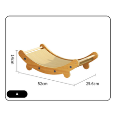 Curved Interactive Cat Scratcher
