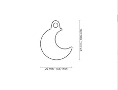 MyFamily - Charms Moon ID Tag