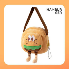 Cute Sling Carrier Bag Burger & Fries