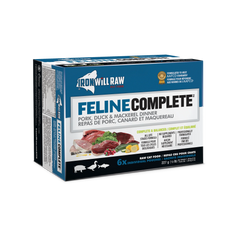 Iron Will Raw - Feline Complete Pork, Duck & Mackerel Dinner
