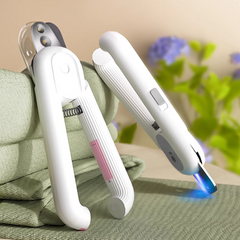 Pet Nail Clippers with LED Circular Cut Hole & Built-In Nail File