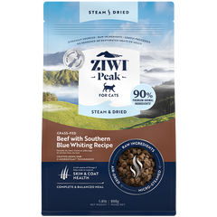 ZIWI Peak Cat Steam-Dried Beef with Southern Blue Whiting