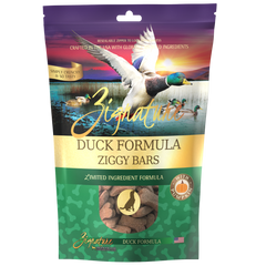 Zignature Dog Ziggy Bars LID Duck & Pumpkin Treats 12oz