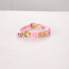 pet collar with bell dog pattern