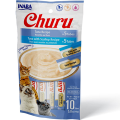 INABA Churu Puree Tuna & Tuna with Scallop Recipe Variety Pack