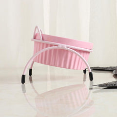 Pet Ceramic Bowl Elevated with Metal Wire Stands