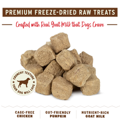 Primal Dog Freeze Dried Treats Pumpkin For My Pumpkin Chicken & Pumpkin with Goat Milk