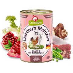 GranataPet Dog Liebling's Mahlzeit  Lamb & Chicken Hearts