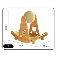 Curved Interactive Cat Scratcher