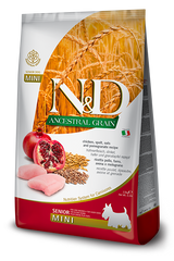 FARMINA N&D Dog Ancestral Grain Chicken & Pomegranate Senior MINI