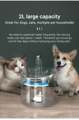 Automatic Circulating Cat Water Fountain w Sensor Charging 2L