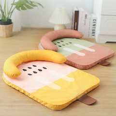 Pet Washable Ice Cream Cooling Mat with Removable Pillow