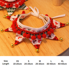 Pet Christmas Scarf Collar