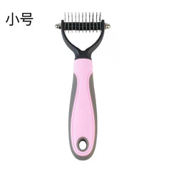 Pet Detangling Comb with Rubber Grip