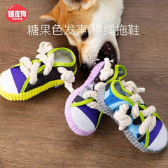 Dog Tugging Toy Shoe Shaped with Sound