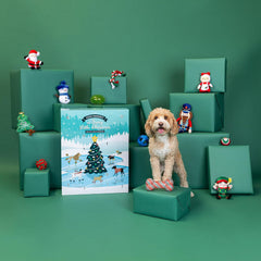 Fringe Studio Furry Little Christmas Dog Toy Advent Calendar