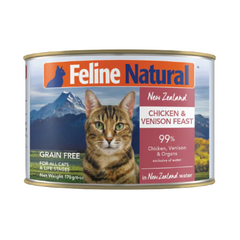 K9 Feline Natural - Cat Chicken & Venison Feast Can