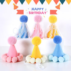Pet birthday hat soft plush