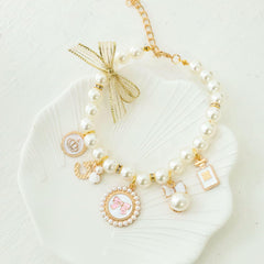 Pet Pearl Collar Necklace