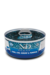 FARMINA N&D OCEAN Cat Tuna, Cod & Shrimp 70g