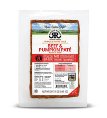 Raised Right - Beef & Pumpkin Pate Gently Cooked Frozen Dog Recipe