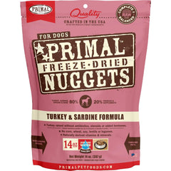 Primal Dog Freeze-Dried Turkey & Sardine Nuggets