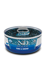 FARMINA N&D OCEAN Cat Tuna & Shrimp 70g