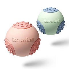 Fisson Ball Resistant Teething Chew Toy Ball with Sound
