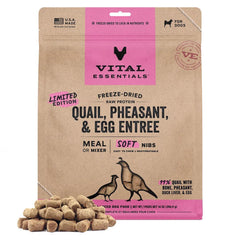 Vital Essentials - Dog Freeze-Dried Quail, Pheasant & Egg Soft Nibs